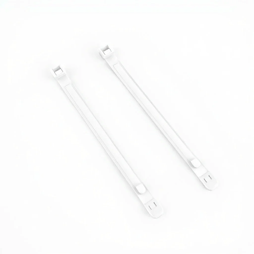 UltraLock Zip Ties, white background, 3D render, minimalist