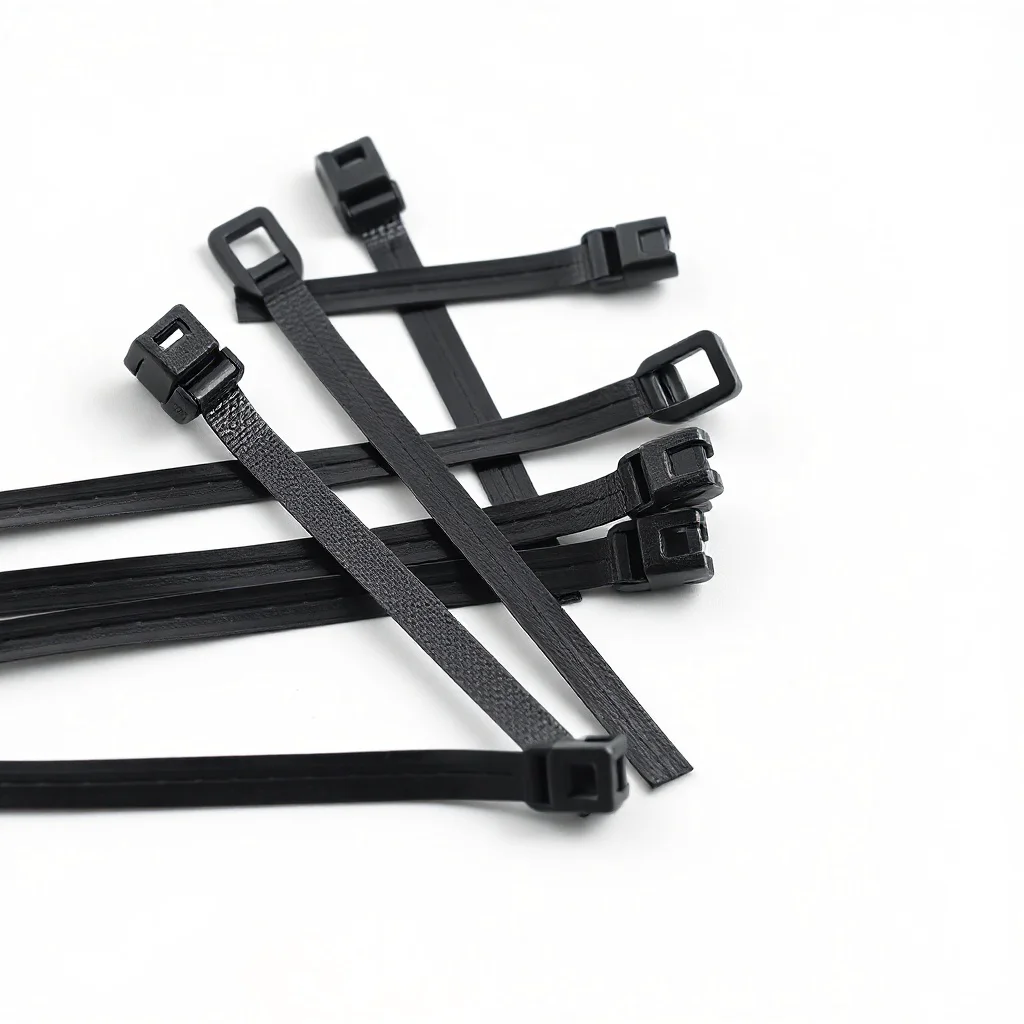UltraLock Zip Ties, white background, concept art, clean design