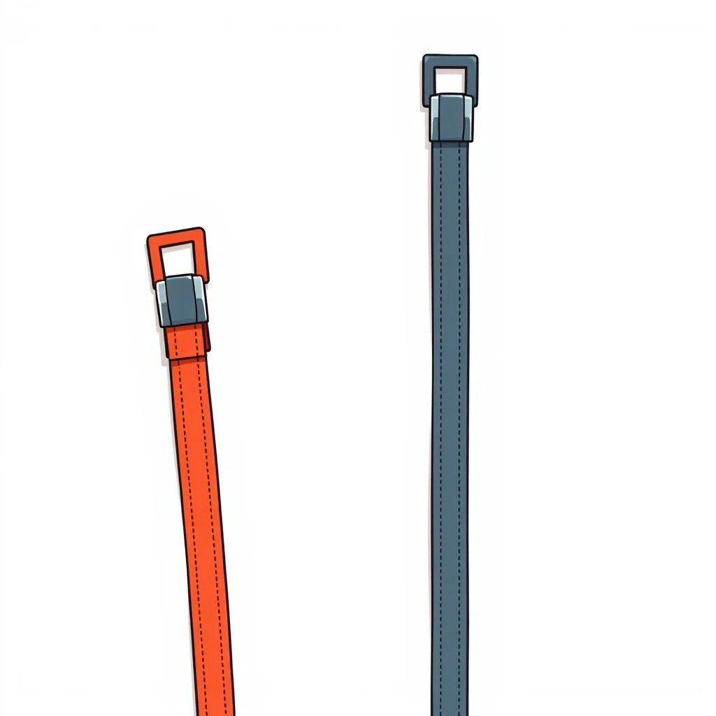 UltraLock Zip Ties, white background, game art style, simplified