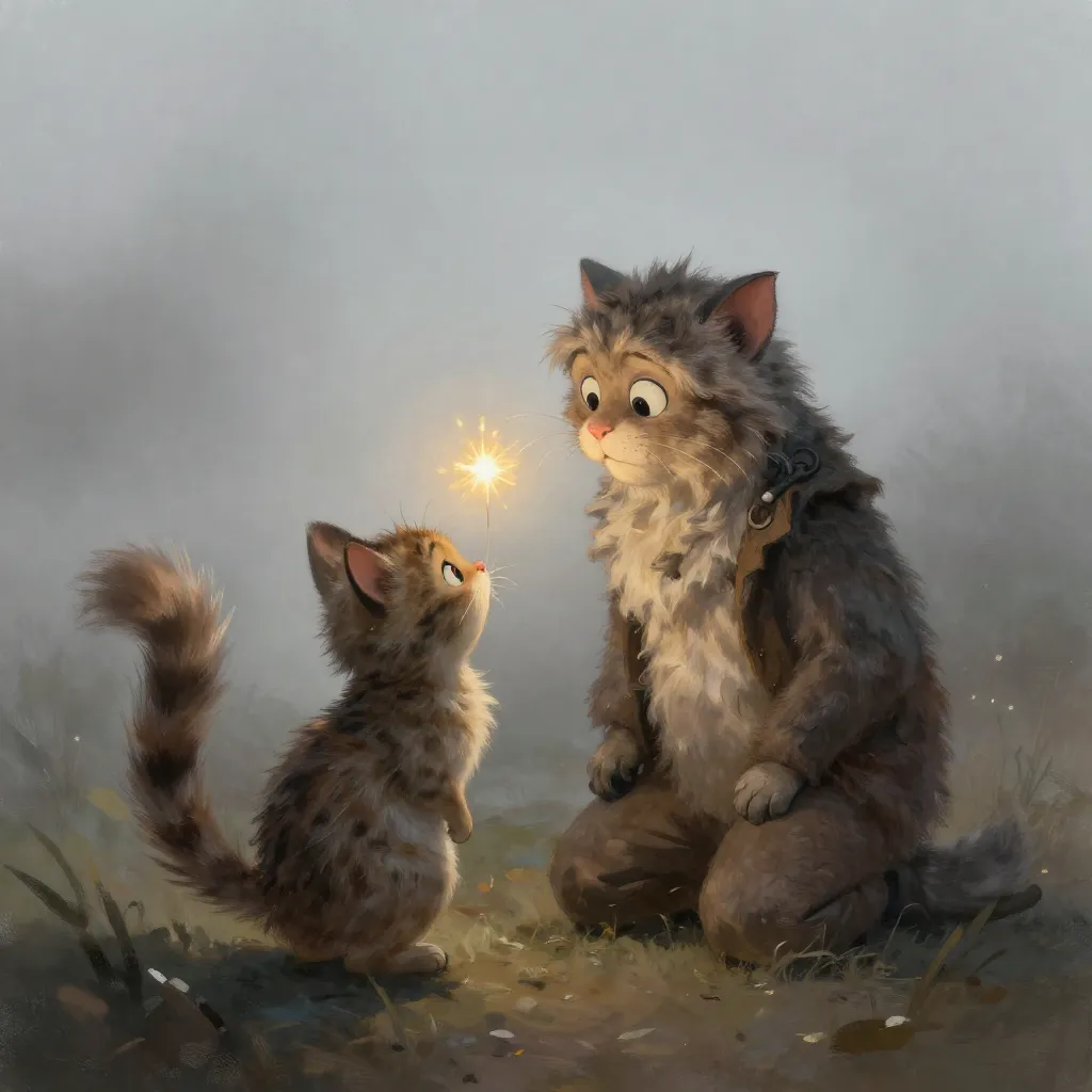 The Lighthouse Cat's Foggy Signal